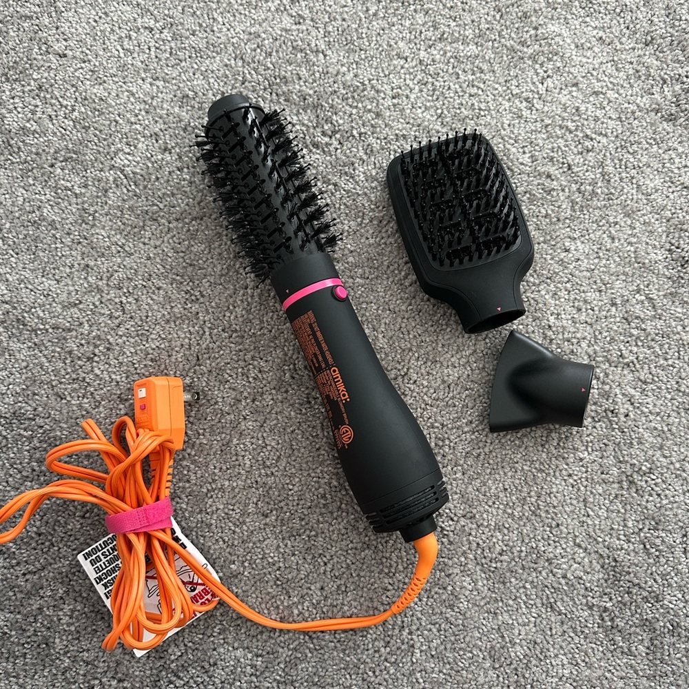 amika Black and Orange Hair Tool Set